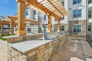 Bbq cabana/grill station